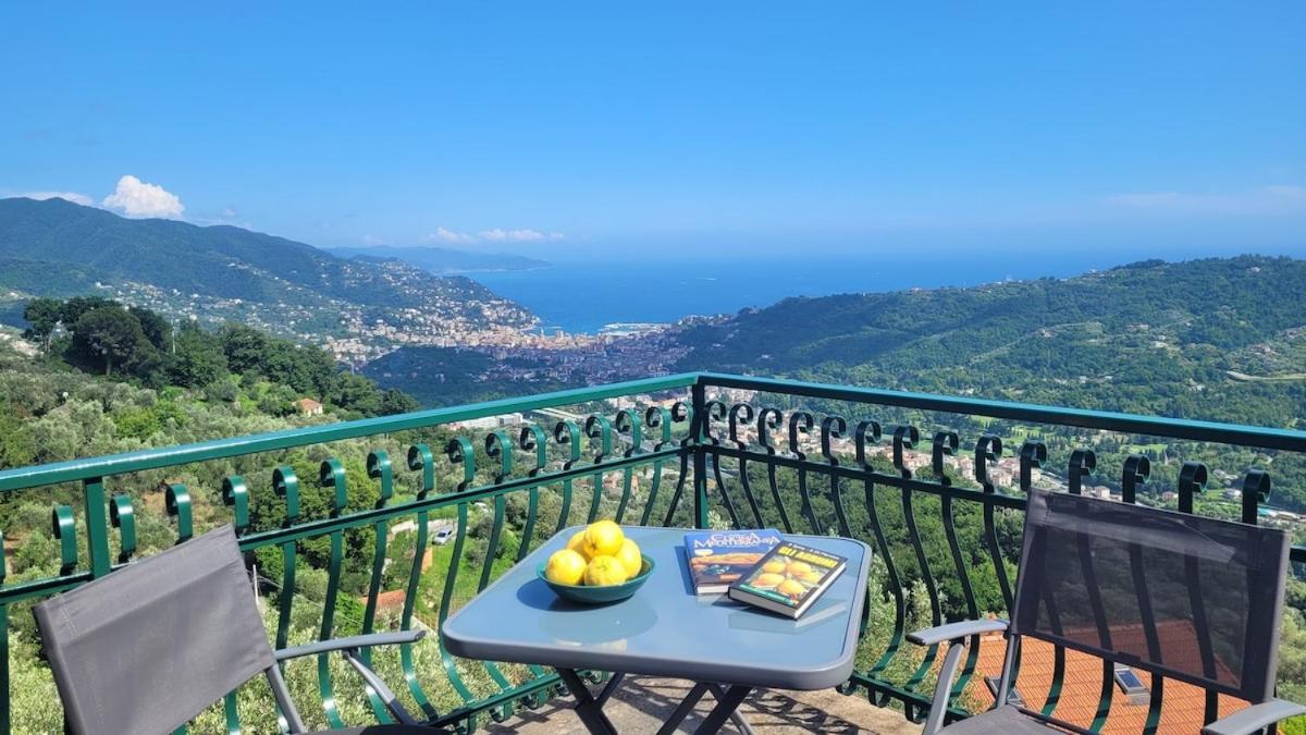 Sea-View Retreat - Pool, Tavern, Fireplace Rapallo Exterior foto